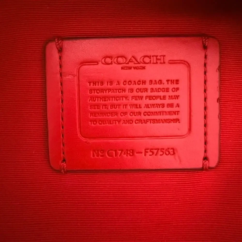 Coach Red Crossbody Kelsey Bag F57563 Coach Wallet Non-Coach Zebra Strap